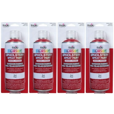 Tulip Colorshot Outdoor Fabric Upholstery Spray Red 4 Pack