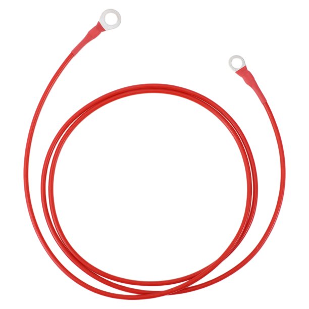 Cable de inversor de batería de 150 cm 12 AWG 3/8" 5/16" Cable de batería de cobre estañado rojo OT Tipo 1 Pc