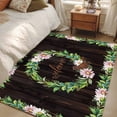 thumbnail image 4 of Area Rugs 2.7'x5', Spring Botanical Carpet for Living Room Bedroom Dining Room, Garden Birds Floral Leaves Brown Wood Throw Kitchen Rugs Non Slip Washable Rectangle Indoor Outdoor Rugs, 4 of 8