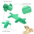 thumbnail image 4 of vecelo Plush Pet Toys with Soft, Durable Fabric for Small, Medium, and Large Pets, No Stuffing for Indoor and Outdoor Play, Supports Active Biting and Play - Hippo Middle, Green, 4 of 7