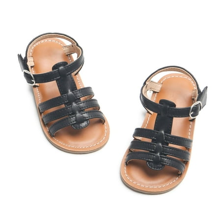 

Girl’s Open Toe Flat Sandals Summer Casual Sandals (Toddler/Little Girl)