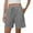 Gray3, variant on ManxiVoo Women High Waist Wide Leg Shorts With Pockets Home Casual Comfortable L Size A