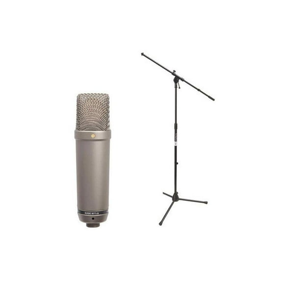 Rode Microphones NT1A Quiet Studio Condenser Microphone Bundle With OnStage MS7701B Euro