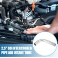 thumbnail image 2 of Unique Bargains Universal 90 Degree L Shape Bend Elbow Intercooler Pipe 2.5" 63mm OD 500mm 19.69" Length Aluminum Alloy, 2 of 6