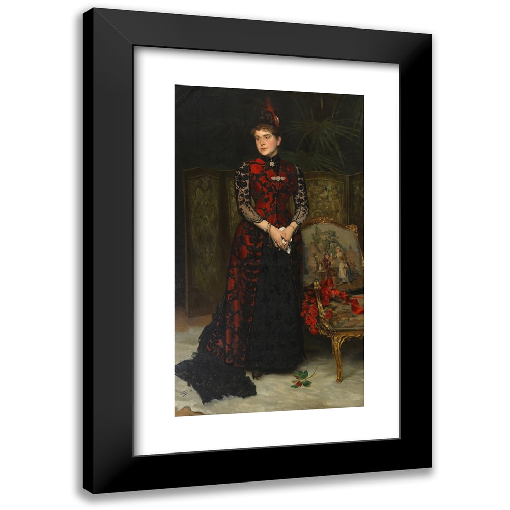 Hans Temple 10x14 Black Modern Framed Museum Art Print Titled - Louise ...