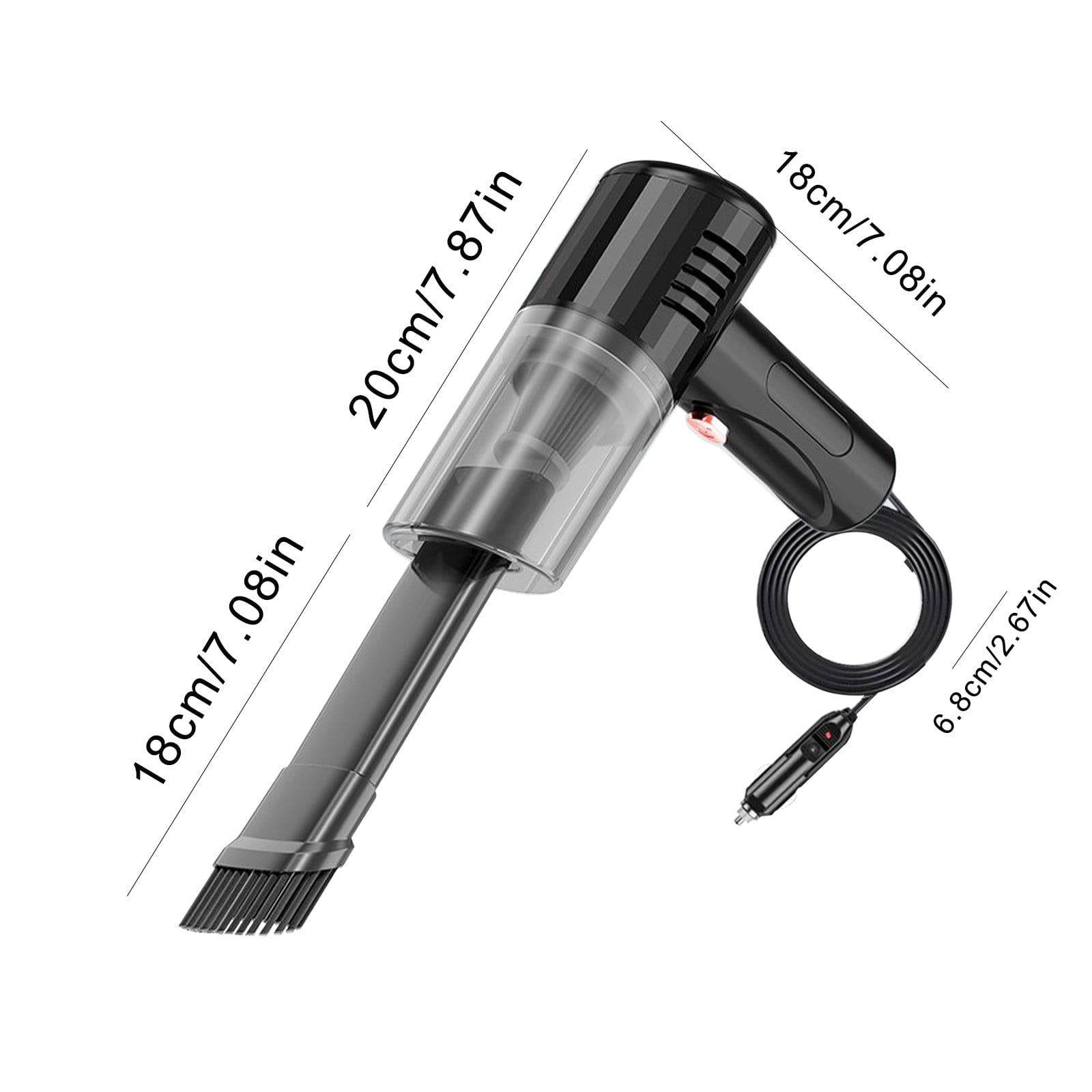 Vacuum Cleaners for Home QTOCIO Handheld Vacuum with Washable Filter Powerful Suction Small Car Vacuum Cleaner Mini Dusts Buster 120W High Power Quick Cleaning for Car
