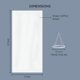 thumbnail image 3 of Kit de cortinas de techo Boldworks para bodas, tienda de campaña, color blanco, 3 of 5