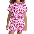thumbnail image 4 of Hienoo Boys Girls Camouflage Short Sleeve Summer Camps Training Shorts Outfits, Sizes 3-13, 4 of 4