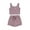 Purple, variant on Musuos Toddler Girls Shorts Suit, 6 12 18 24M 3 4T Solid Color Sleeveless Knitting Vest Tops + Drawstring Short
