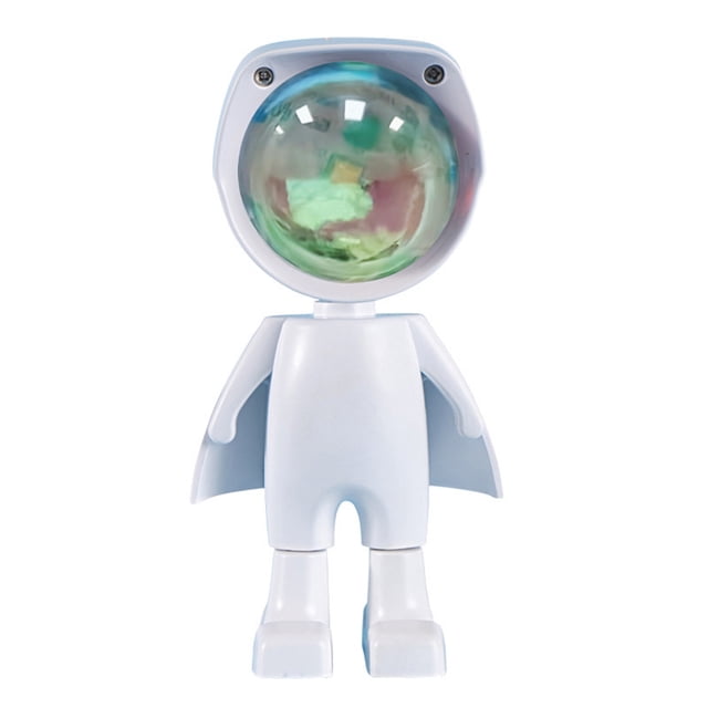 Hugtrwg Robot USB Atardecer Nocturna Playa (Blanco)