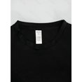 thumbnail image 3 of Men'S & Women'S Graphic Tee - Casual Black Short Sleeve T-Shirt with Pink & White Print, "LIVE THE SEARCH" Design, Cotton Blend, Summer Top, Casual Summer Wear | Bold Letter Print | Cotton Shirt, 3 of 6