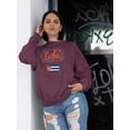 thumbnail image 2 of Cuba Flag W Sparkles Sweatshirt Women -Image by Shutterstock, Female XX-Large, 2 of 4