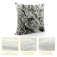 thumbnail image 4 of GOSMITH Venus*L,African Animals,Giraffe,Elephant,Horse,Leopard with Zebra Pattern &amp; Leopard Pattern Decorative Throw Pillow Covers,One-Side Printed, 4 of 5