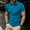 Sky Blue, variant on Men's Casual Solid Short Sleeve Turn Down Collar Buttons T-Shirt Blouse