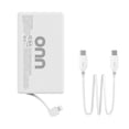 thumbnail image 4 of onn 5,000 mAh Portable Power Bank with Built in Lightning Cable, MFI Certified, Mag-Attach Ring, White - Compatible with iPhone 14/13/12/11/X/XR/XS/8/7/6/5, iPad, Airpods and more (Cable Charge only), 4 of 9