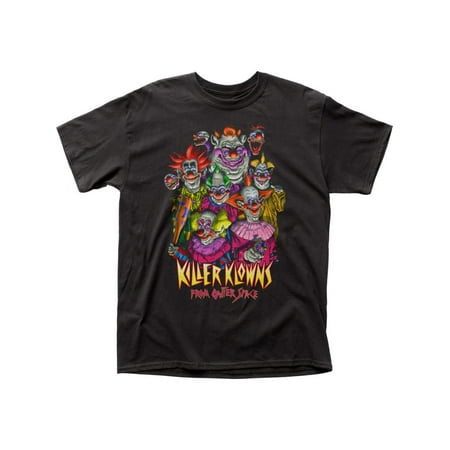 Killer Klowns From Outer Space Clown Scary Faces Adult T-Shirt Tee