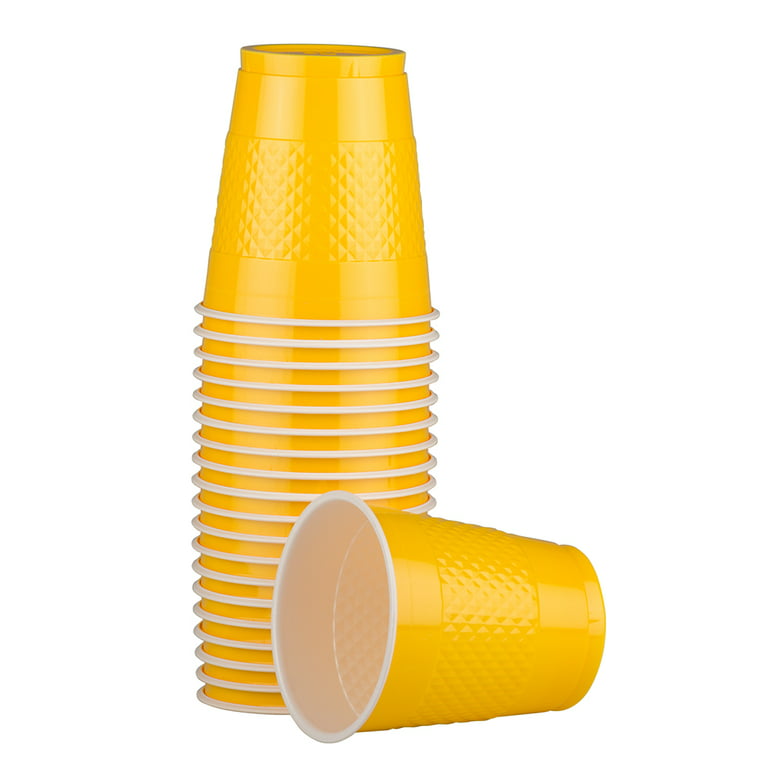 Yellow Sunshine - 18 oz. Plastic Cups, 20 Ct.