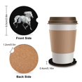 thumbnail image 2 of Wild Stallion Horse Car Coasters for Drinks with A Finger Notch for Easy Removal Cup Holder Coaster Cup Mat Car Interior Accessories 2PCS, 2 of 8