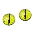 thumbnail image 2 of High Domed Lime Green Dragon Glass Eyes, 2 of 4