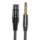 thumbnail image 4 of Cable de micrófono de XLR a cuarto de pulgada, cable de interconexión estéreo equilibrado para altavoces de guitarra, mezclador, amplificador 3 metros Baoblaze Cable de micrófono, 4 of 7