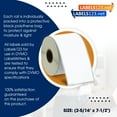 thumbnail image 7 of Dymo 99019 Compatible Resistant Labels: Pack of 4 | 8" Width, 4" Height | 150 Labels/Roll, 7 of 7