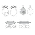 thumbnail image 3 of Kwik Sew Sewing Pattern R10827 (4365) - Plush Fruits & Vegetables, Size: OS (One Size), 3 of 3