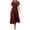 X488 Brown, variant on Bysome Women Dresses Solid Color Short Sleeve V-Neck Pleated Flowy Dress Summer Fashion Women Dress Size L Brown