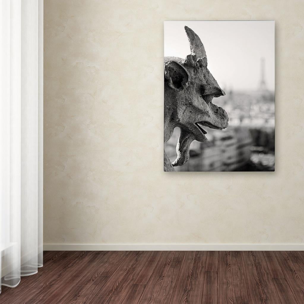 Trademark Fine Art "Gargoyle Paris" Canvas Art by Pierre Leclerc