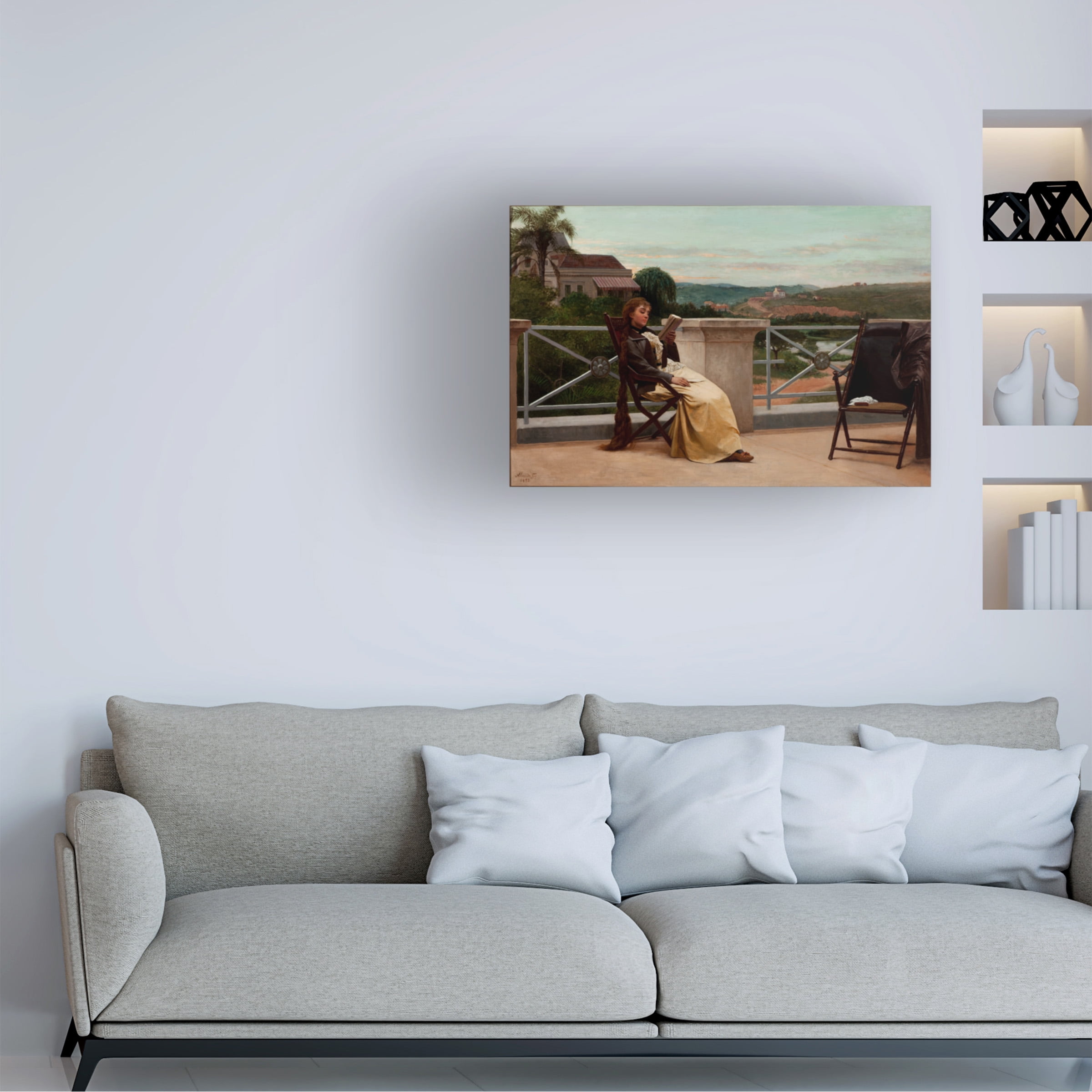 Almeida Junior 'Reading' Canvas Art