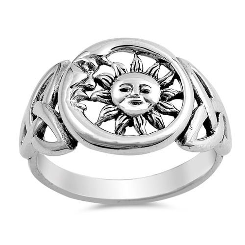 Princess Kylie Sterling Silver Eternity Skulls Band Ring