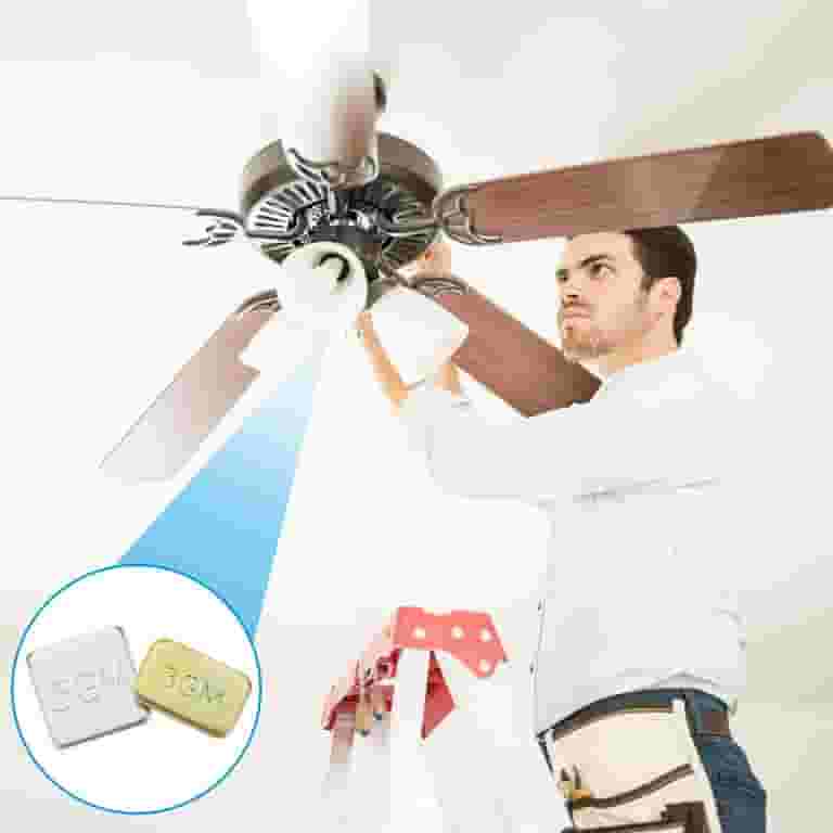 Ceiling Fan Blade Balance Kit - Self-Adhesive Weights To Reduce Noise & Wobbling