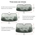 thumbnail image 5 of Yayeee Car Windshield Sun Shade Universal Fit Front Visor Protector, Foggy Forest, 5 of 8