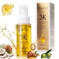 thumbnail image 1 of Aceite capilar Oumigiz, sérum reparador y brillante con oro de 24 quilates, 60 ml, protector térmico, 1 of 8