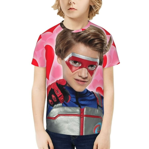 Henry Danger Boys Girls Teens T Shirt Graphic Print Casual Short Sleeve Funny Top Tees Shirt for Youth Kids