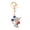 Royal Blue, variant on Cute Mouse Keychain Sparkling Rhinestone Mouse Keychain Colorful Enamel Rat Charm with Key Ring Gift for Men Women