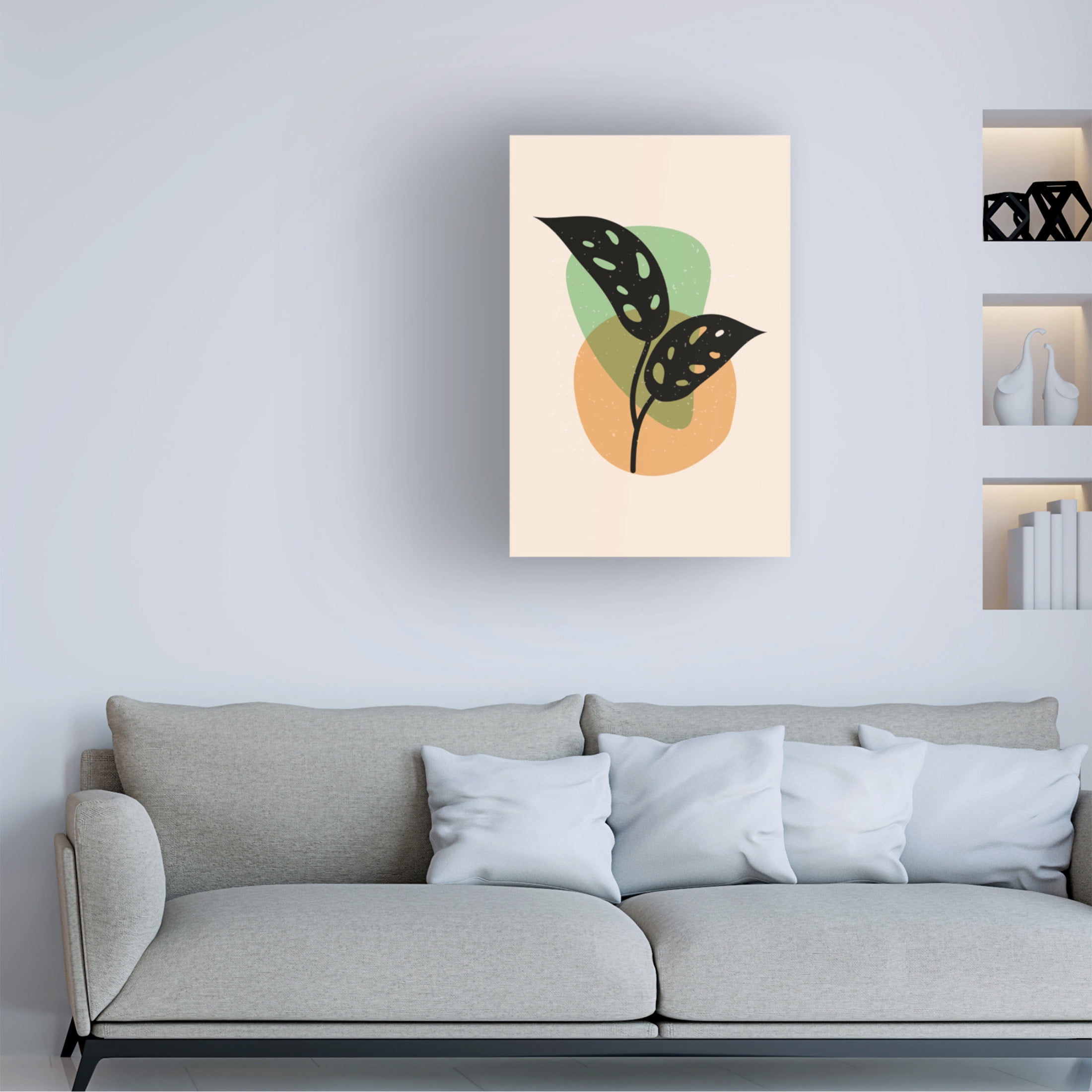 Trademark Fine Art jay stanley Abstract Botanical 1 Canvas Wall Art