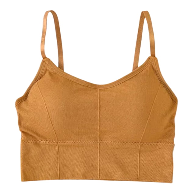 deportivo acolchado sin costuras Chaleco Ropa interior cómoda para mujeres, llena de durabilidad y elasticidad, agradable para la p Jengibre Yinane mujeres sujetadores deportivos