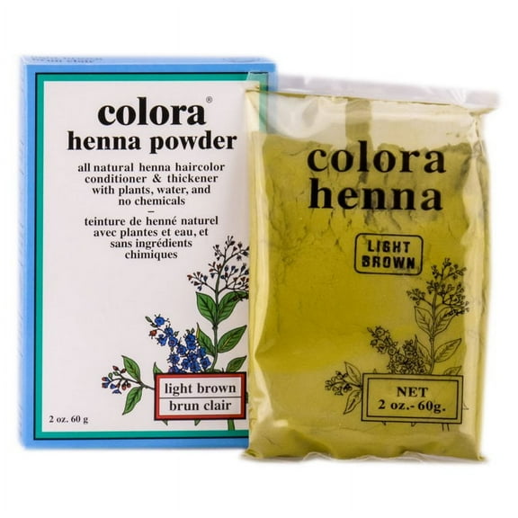 Colora Henna Powder Hair Color [ LIGHT BROWN ] 2 Oz. * BEAUTY TALK LA *