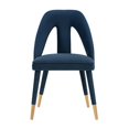 thumbnail image 1 of Manhattan Comfort Modern Neda Velvet Dining Chair in Midnight Blue, 1 of 3