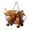 Coffee, variant on Hanging Animal Tissue Holder Quilted Fabric Paper Towel Dispenser With Rope Strap For Kitchen Bathroom Home Decor 7.9 Inches