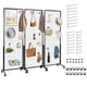 thumbnail image 1 of Yeshouse Expositor de paneles de pared de rejilla industrial - Panel móvil de alta resistencia con base triangular en T - Incluye clips y ganchos adicionales - Perfecto para venta al por menor, 1 of 5