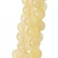 thumbnail image 2 of KLKCMS 2 Strand 6mm Yellow Jade Round Gemstone Loose Beads 15.5 Inch, 2 of 4