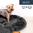 thumbnail image 2 of Cama para Mascotas Antiestres Redonda Esponjosa Cómoda Afelpada (Dark Grey, Small), 2 of 8