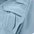 thumbnail image 6 of HongQid Womens Button Down Shirts Short Sleeve Collared Button Up Casual Blouses Loose Tops with Two Pocket, 6 of 7