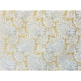 thumbnail image 2 of Fabric Mart Direct Mustard Yellow, Gray Poly Cotton Fabric By The Yard, 55 inches or 140 cm width, 17 Continuous Yards Gray Cotton Fabric, Paisleys, Upholstery Drapery Curtain Wholesale Fabric, 2 of 5