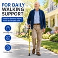 thumbnail image 4 of Folding Cane for Men & Women, Adjustable Height Lightweight Aluminum Walking Stick with Ergonomic Handle & Non-Slip Tip, Collapsible Travel Cane for Seniors, Elderly & Injured, 4 of 9