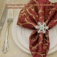 thumbnail image 7 of 12PCS Christmas Napkin Rings Decoration, Rhinestone Elk Snowflake Silver Napkin Rings Holders for Wedding Birthday Party Dinner Supplies, 7 of 7
