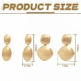 thumbnail image 5 of DESIGNICE 2 Pairs Statement Earrings for Women,Alloy Plating Geometric Teardrop Womens Earrings,Chunky Gold Earrings Wife Girlfriend Fashion Jewelry Accessories Gift,Style4, 5 of 7