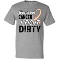 thumbnail image 3 of Inktastic Watch Out, Cancer, I Fight Dirty- Uterine Cancer Awareness T-Shirt, 3 of 5