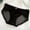 Black, variant on Odbmxy Womens Panties Lace Briefs Hipster Women's Underwear Plus Size Breathable Black Single Color Ice Silk Underpants